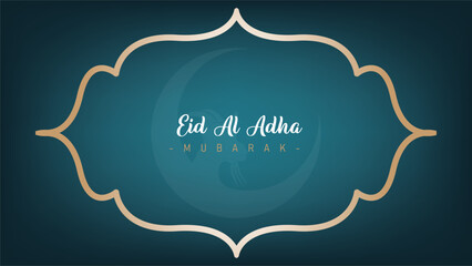 Amazing cool minimalist poster and banner design for Eid al-Adha celebrations for Muslims