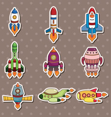 Sticker - rocket stickers