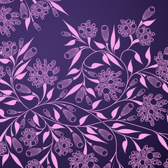 Poster - floral background