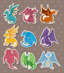 Wall Mural - fire dragon stickers