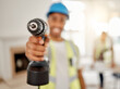 © Clayton Daniels/peopleimages.com - Engineer, handyman and drill in hand of a man for maintenance or carpenter work. Male construction worker, constructor or contractor with electric power tools at building site for renovation mockup