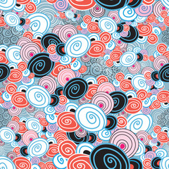 Poster - Seamless multi-colored abstract pattern on a decorative background