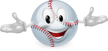 Illustration Of A Cute Happy Baseball Ball Mascot Man