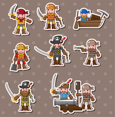 Sticker - pirate stickers