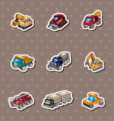 Canvas Print - truck stickers