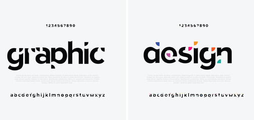 graphic design modern minimal urban alphabet simple typography for logo fashion wedding music