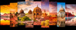 © XaMaps - Enchanting blend of India's varied landscapes, structures, and culture with bright colors and impressive lights in a striking composition, ideal for tourism motivation. Generative AI