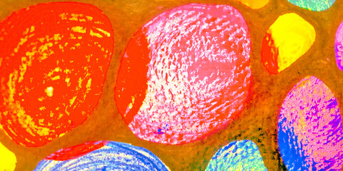 Wall Mural - Anti-bacteria. Colorful Stem Cells Background.