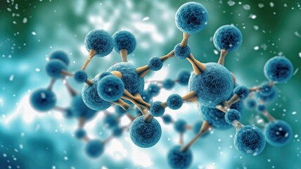 Wall Mural - organic chemistry: the study of carbon-based compounds, including the structure, properties, and rea