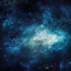 Wall Mural - solar system with planets and stars on night sky, created using generative ai technology