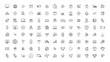 © MDSalim - Popular Thin line icon Set. Thin Line Outline Icons.Vector illustrato