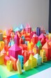 © Future Vision - Origami cityscape on dark background, created using generative ai technology