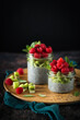Chia pudding with fruits 