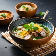 Wall Mural - soto, noodle, indonesian soto, soto betawi.