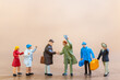 © Sirichai Puangsuwan - Miniature people ,People showed up to socialize and have fun, Friendship day concept