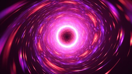 Wall Mural - Space wormhole, space travel concept, funnel shaped tunnel that can connect one universe to another.