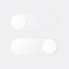 Leinwandbilder - On-off mode icon for application Button to control the operation of the application, Realistic vector on white background.