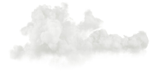 Poster - 3d special render white fluffy clouds png