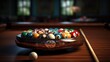 © faiz - billiard table with balls
