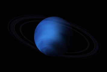 Wall Mural - neptune. galaxy, stars and planet neptune. neptune - is the eighth from the sun solar system planet.