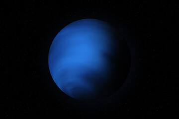 Wall Mural - view of planet neptune from space. neptune - is the eighth from the sun solar system planet. this im