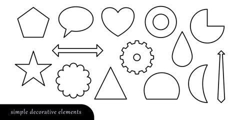Wall Mural - simple decorative elements