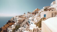 Fictious Location Similar To Santorini Greece Travel Photography