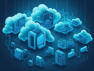 Cloud technology computing Devices. ai generative