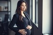 Pregnant Women In Business. Generative AI.