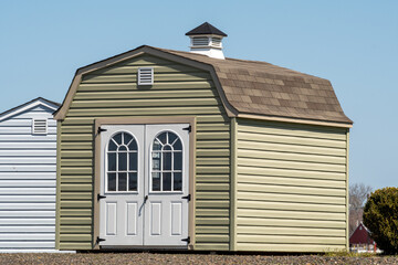 Wall Mural - american style wooden shed exterior view door