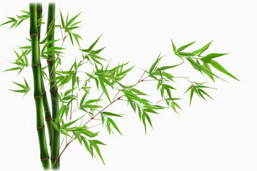  bamboo isolated on white background