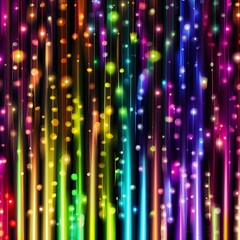 Canvas Print - abstract background with lights