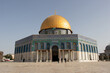 The Dome of The Rock in the Mount Temple of old city of Jerusalem. Aqsa Mosque