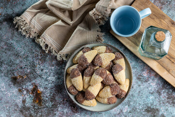 Poster - Shortbread biscuit covered with chocolate and crystallized sugar. In Brazil known as (Monteiro Lopes)