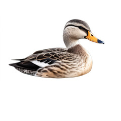 Wall Mural - a duck swimming on a transparent background png isolated generative ai