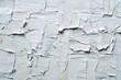 Image of painted walsl with a white dry paint peeling, in the style of creased crinkled wrinkled, made of cardboard, dry wall tape layered. Generative Ai. 