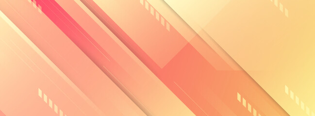 banner background. colorful, orange and yellow gradation, slash, abstract Memphis, eps 10