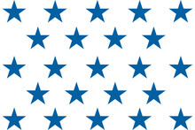 Digital Png Illustration Of Blue Stars On Transparent Background