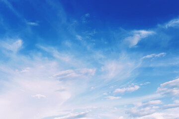 Wall Mural - The sky is blue with clouds, beautiful by nature.