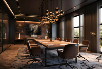 Wall Mural - meeting room, corporate interior design