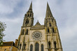 Chartres, Kathedrale, Notre-Dame, Altstadt, Altstadthäuser, Kirchenfenster, Fluss, Eure, Sommer, Abendstimmung, Frankreich