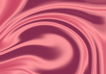 silk fabric abstract liquid pink background texture with waves 