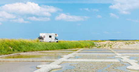 Wall Mural - Summer road trip in morothome in France