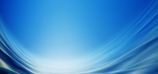 Wall Mural - curved water wave shape blue, abstract smooth wavy lines,3d rendering