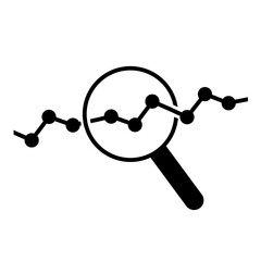Wall Mural - data analysis icon vector. profit graph illustration sign. data science symbol or logo.