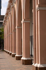 Canvas Print - columns in the cathedral of st james