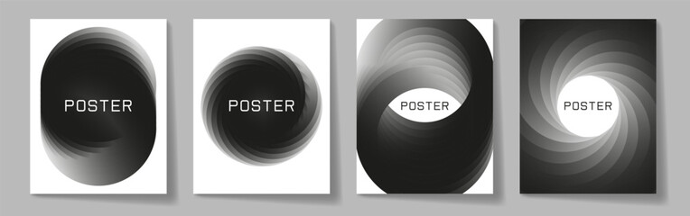 Wall Mural - trendy art background collection. modern poster or cover abstract design set.