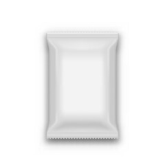 Poster - White Clear Foil Snack Sachet Bag Packaging