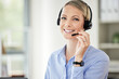 © M Einero/peopleimages.com - Consultant, portrait of woman call center agent and with headset at her workplace office. Telemarketing or customer service, networking or support and female person happy for crm at workspace