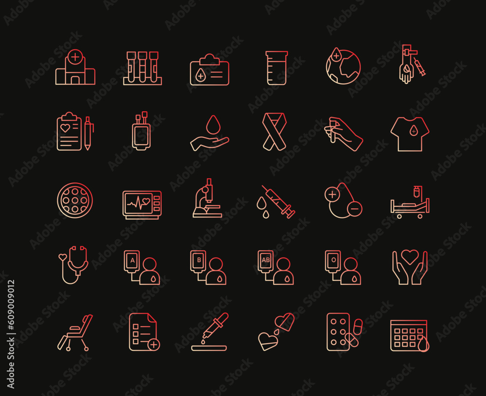Laboratory Injection Icon Set of medical icons showing medical and laboratory research ...